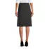 Women's Solid A-line Skirt Below The Knee, Back