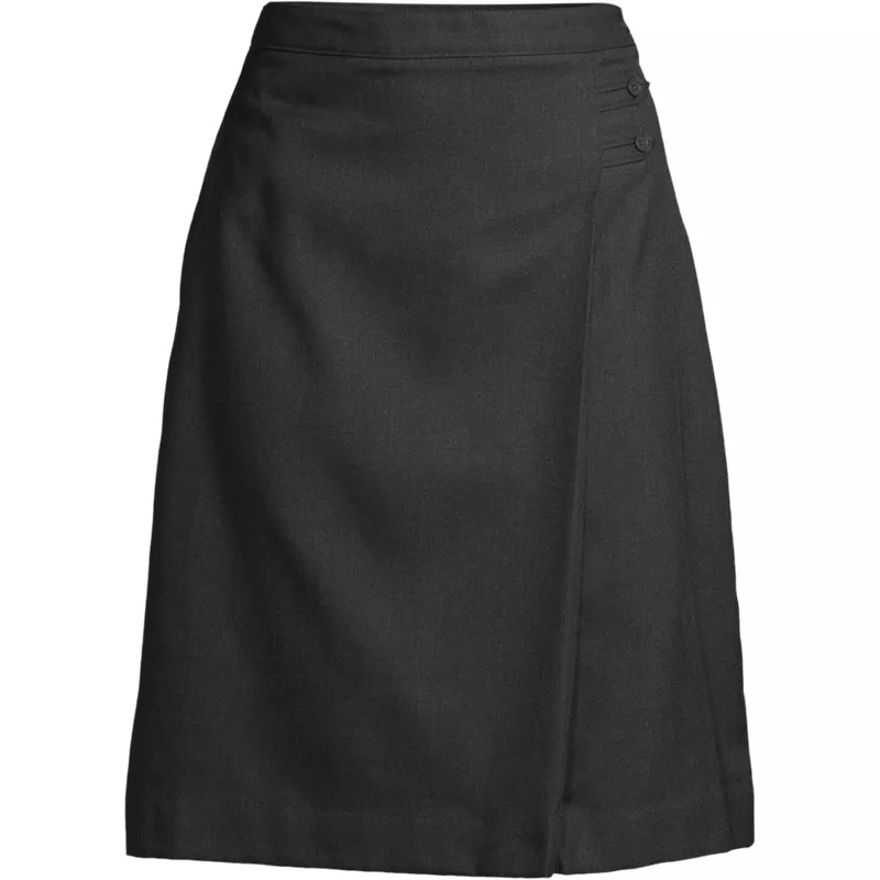 Women's Solid A-line Skirt Below The Knee, Front