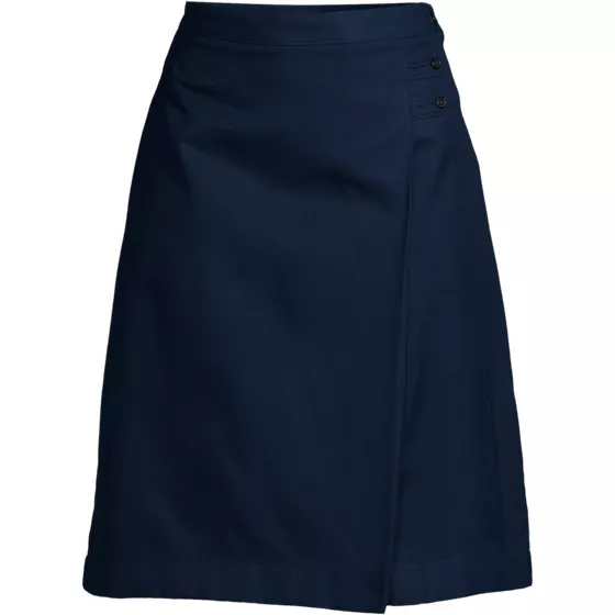 Women's Solid A-line Skirt Below the Knee - primary