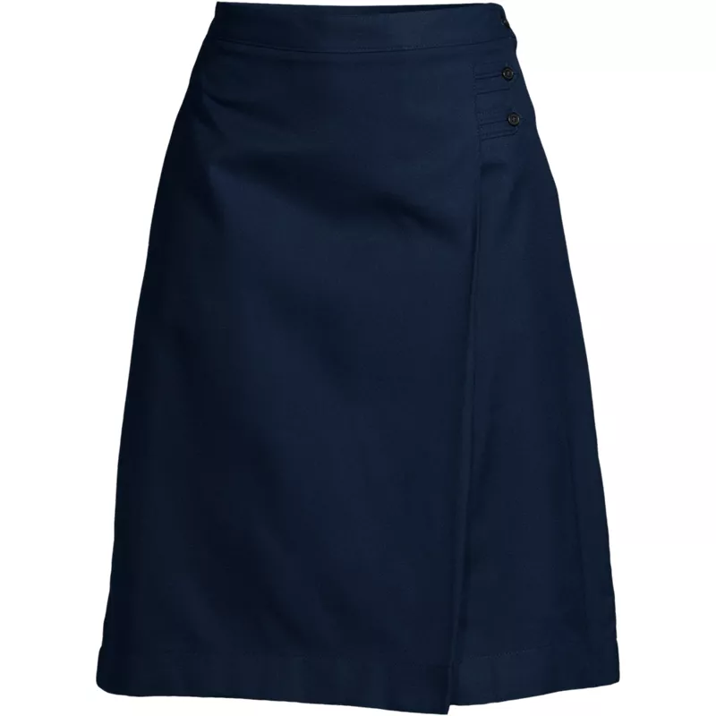 Women's Solid A-line Skirt Below The Knee, Front