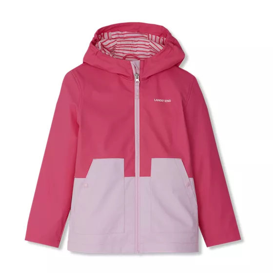 Kids Water Resistant Hooded Slicker Rain Jacket - primary