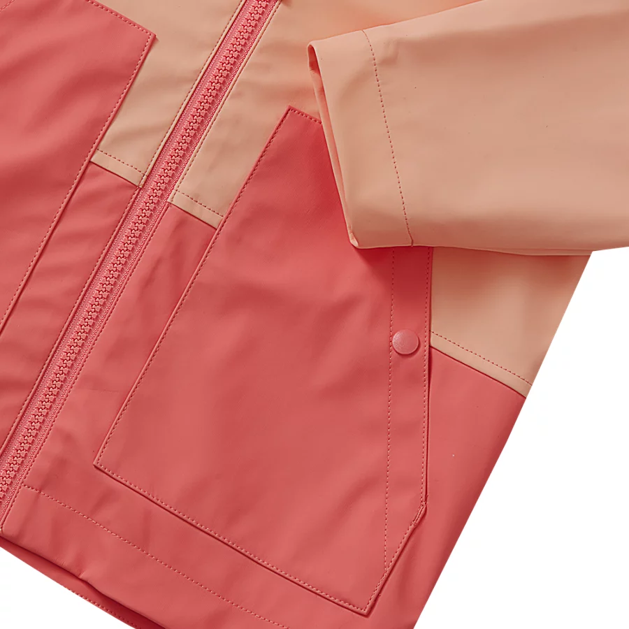 Kids' Water Resistant Hooded Slicker Rain Jacket view 4