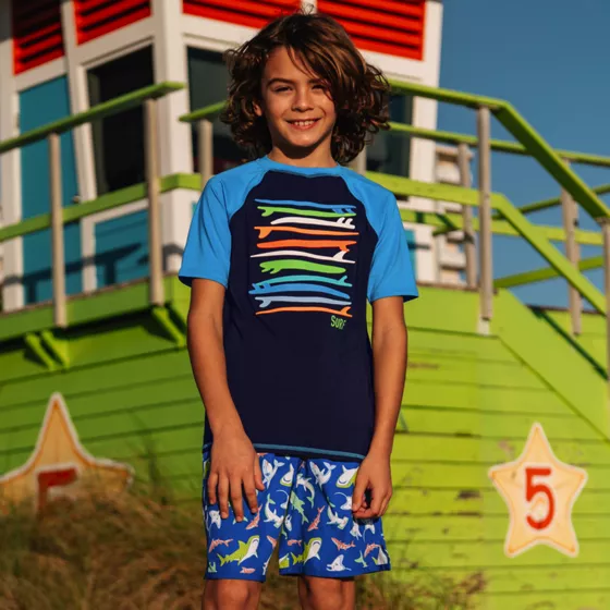 Boys Stretch Hydroliner Sport Swim Trunks - primary