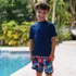 Boys Chlorine Resistant Stretch Hydroliner Sport Swim Trunks, alternative image