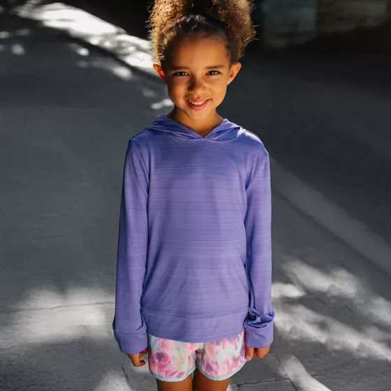 Kids Sunshade UPF 50 Long Sleeve Sun Hoodie Rash Guard - primary