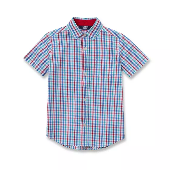 Boys Short Sleeve Poplin Camp Shirt - primary