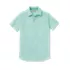 Boys Short Sleeve Poplin Camp Shirt, alternative image