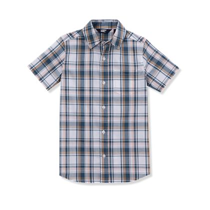 Kids Short Sleeve Poplin Camp Shirt - image 1