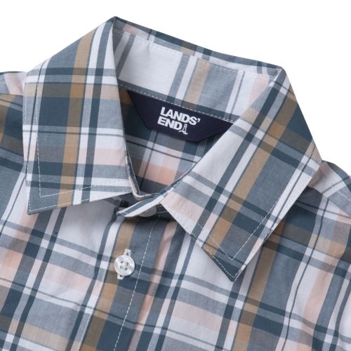 Kids Short Sleeve Poplin Camp Shirt, alternative image