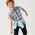 Kids Short Sleeve Poplin Camp Shirt, alternative image