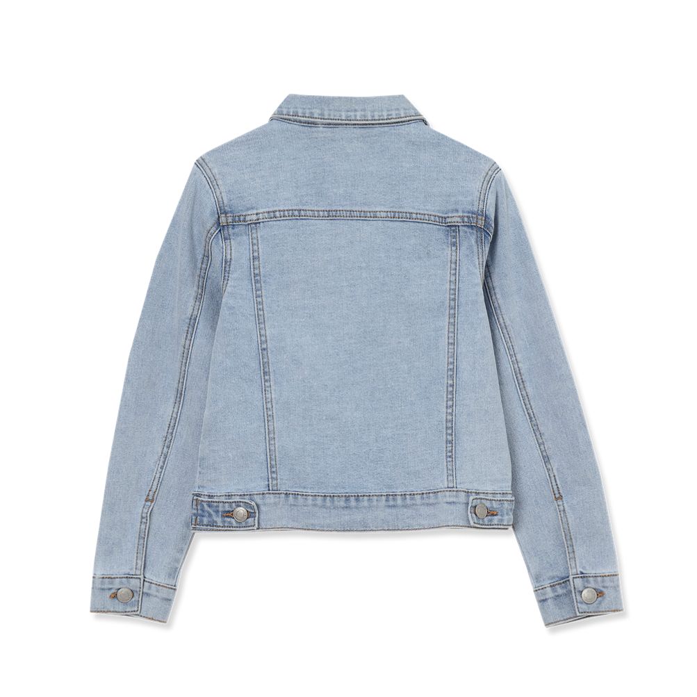 yue90s LANDS’ END Denim Jacket Women's Denim Trucker Jacket | Lands' End