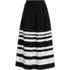 Women's Poplin Pull On Striped Maxi Skirt, Front