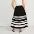 Women's Poplin Pull On Striped Maxi Skirt, Back