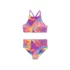 Girls Chlorine Resistant Reversible X-back Bikini Swim Set, alternative image