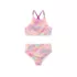 Girls Chlorine Resistant Reversible X-back Bikini Swim Set, alternative image