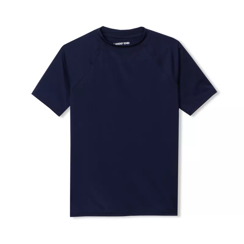Boys Sunshade UPF 50 Short Sleeve Solid Rash Guard, alternative image