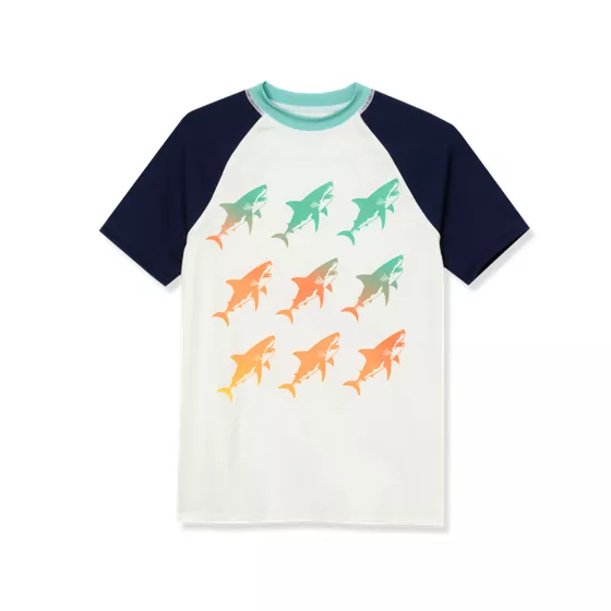Boys Sunshade UPF 50 Short Sleeve Solid Rash Guard - primary