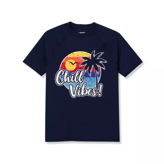 Boys Sunshade UPF 50 Short Sleeve Solid Rash Guard - primary