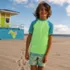 Boys Sunshade UPF 50 Short Sleeve Solid Rash Guard, alternative image