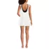 Women's Oversized Cotton Gauze Tiered Mini Cover-up Dress, Back