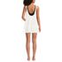 Women's Cotton Gauze Tiered Mini Cover-up Dress, Back