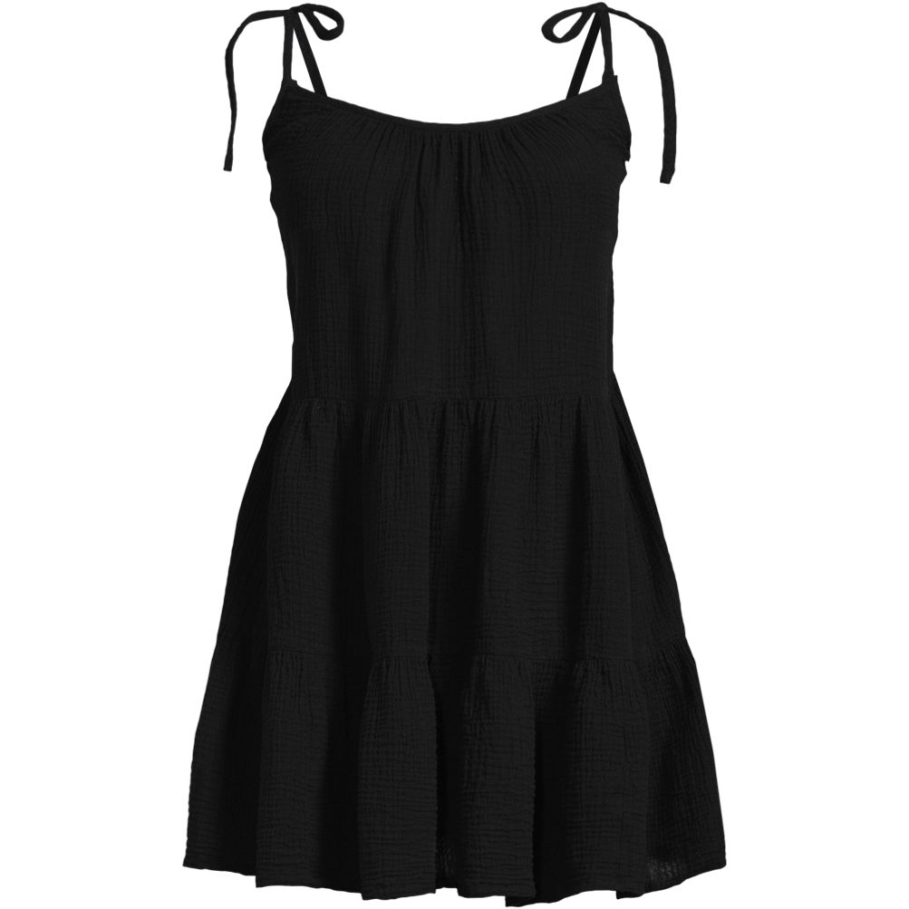 white christmas dresses Embroidered Floral Smocked Waist Dress Cover-Up main image 0