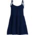 Women's Petite Cotton Gauze Tiered Mini Cover-up Dress, Front