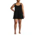 Women's Plus Size Oversized Cotton Gauze Tiered Mini Cover-up Dress, Front