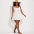 Women's Plus Size Cotton Gauze Tiered Mini Cover-up Dress, alternative image