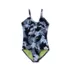 Girls Chlorine Resistant Cutout One Piece Swimsuit, alternative image