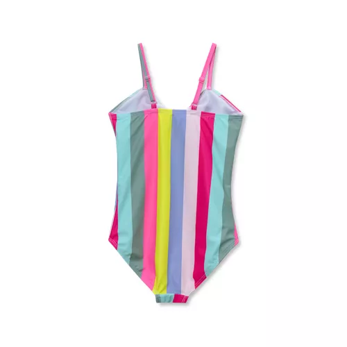 Girls Chlorine Resistant Cutout One Piece Swimsuit, alternative image