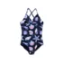 Girls Chlorine Resistant Front Twist One Piece Swimsuit, alternative image