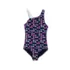 Girls Chlorine Resistant One Shoulder One Piece Swimsuit, alternative image