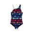 Girls Chlorine Resistant One Shoulder One Piece Swimsuit, alternative image