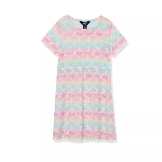 Girls Short Sleeve Mesh Cover Up - primary