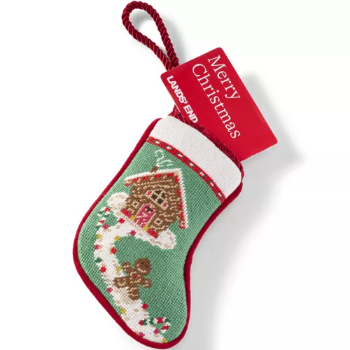 Mini Needlepoint Christmas Stocking, alternative image