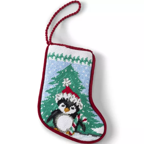 Mini Needlepoint Christmas Stocking - primary