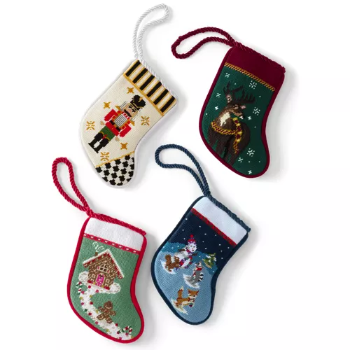 Mini Needlepoint Christmas Stocking, alternative image