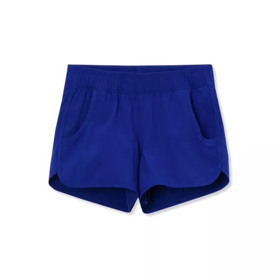 Girls Chlorine Resistant Stretch Woven Swimsuit Shorts - primary