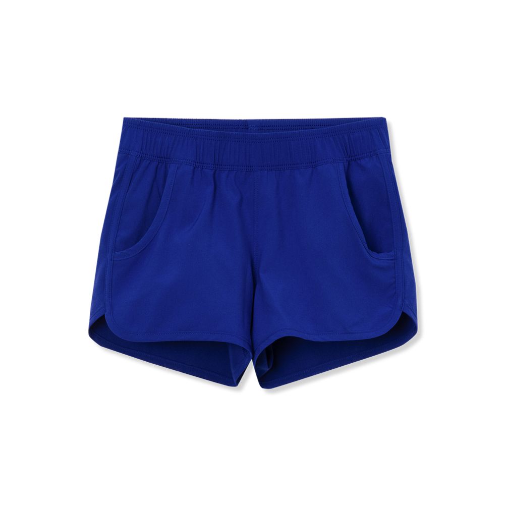 Girls Chlorine Resistant Stretch Woven Swimsuit Shorts | Lands' End