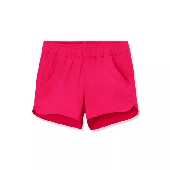 Girls Chlorine Resistant Stretch Woven Swimsuit Shorts - primary
