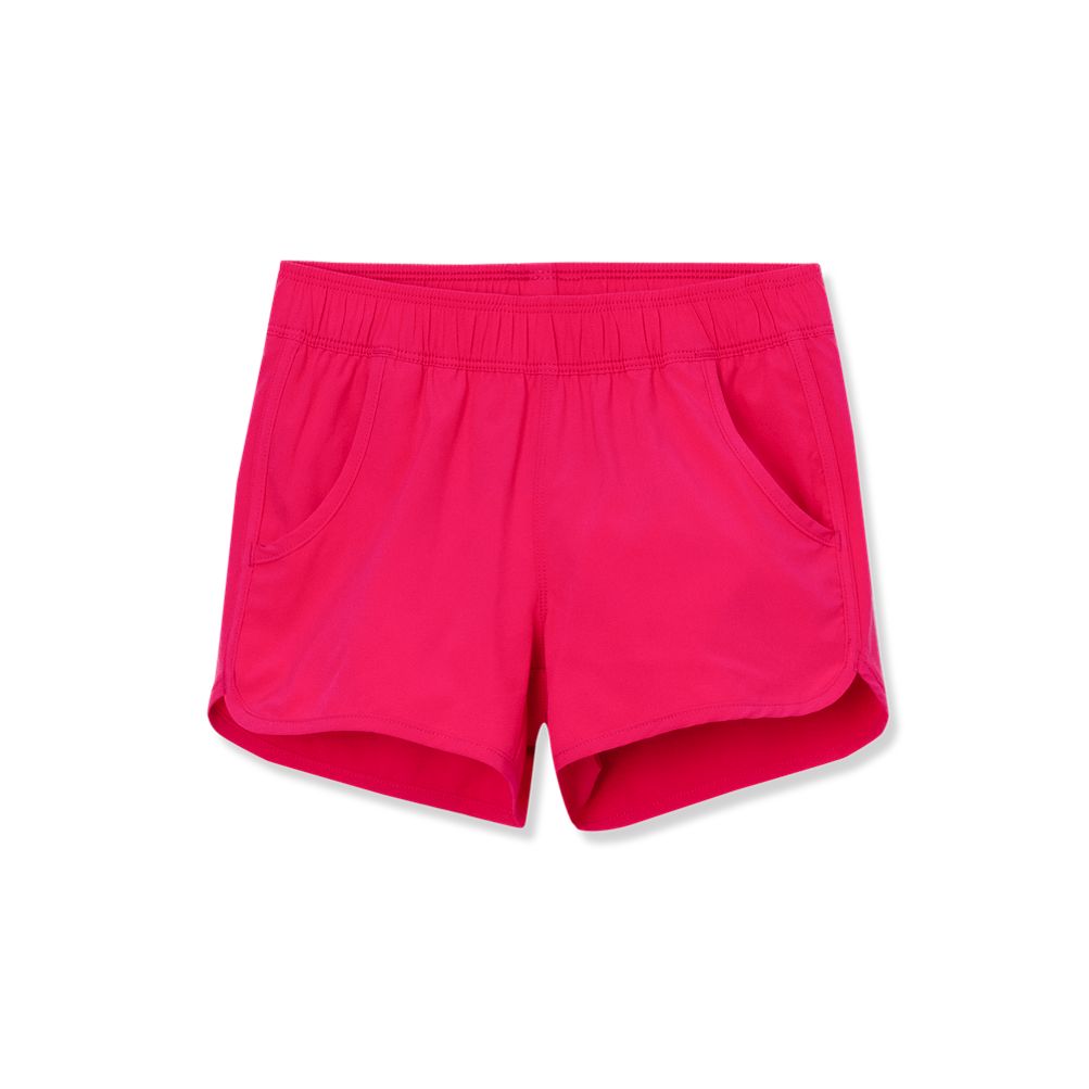 Girls Chlorine Resistant Stretch Woven Swimsuit Shorts | Lands' End
