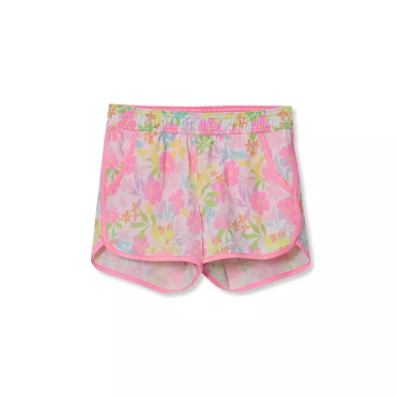 Girls Chlorine Resistant Stretch Woven Swimsuit Shorts - primary