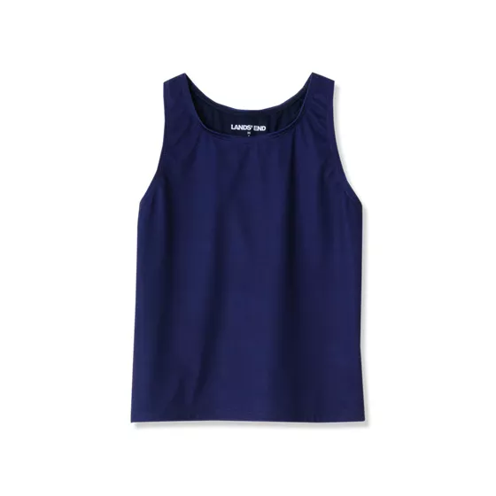 Girls Racer Back Tankini Swim Top - primary
