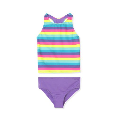 Girls Chlorine Resistant Tankini Swim Set, alternative image