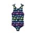 Girls Chlorine Resistant Tie Shoulder One Piece Swimsuit, alternative image