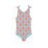 Girls Chlorine Resistant Tie Shoulder One Piece Swimsuit, alternative image