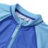 Girls Short Sleeve One Piece Half Zip Swimsuit, alternative image