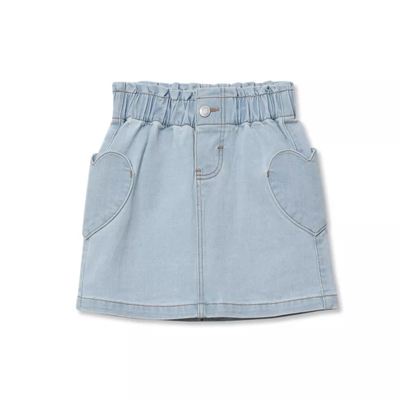 Girls Denim Skirt, alternative image