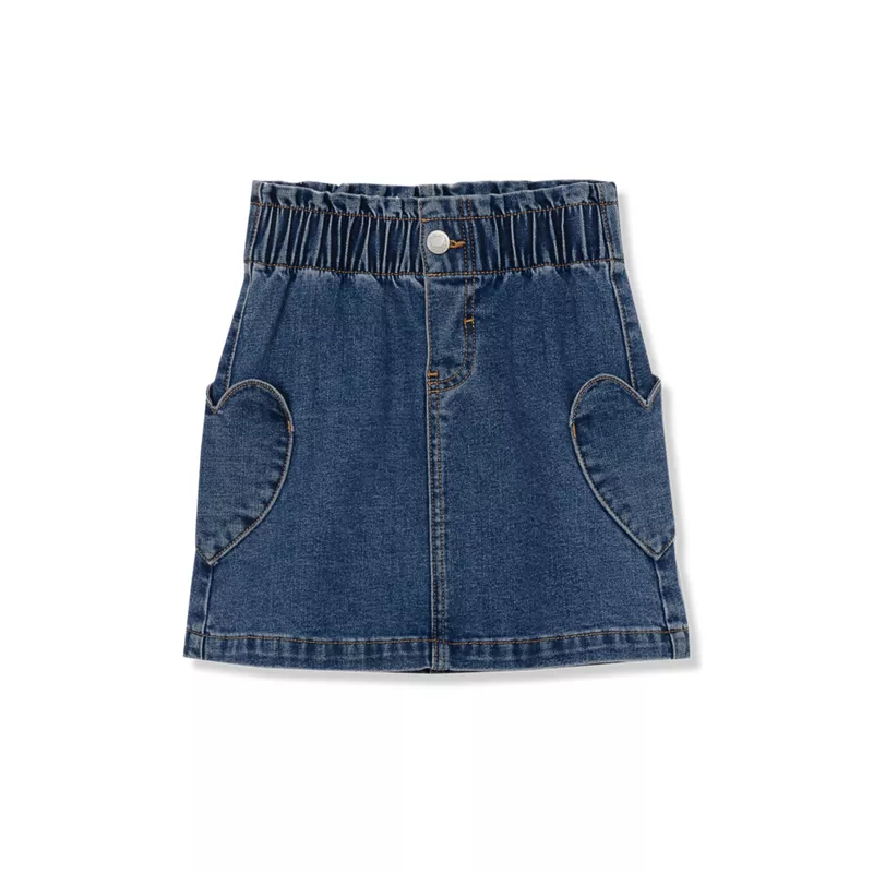 Girls Denim Skirt, alternative image